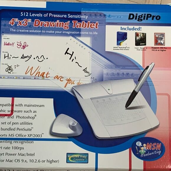 Digipro 4” x 3” drawing tablet PC or MAC new in box - Picture 1 of 6